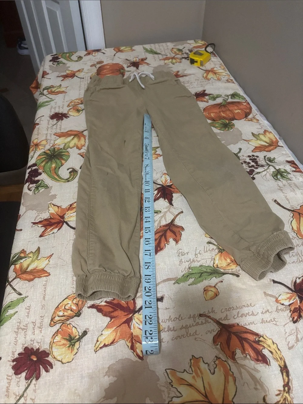 Place Boys Tan Drawstring Jogger Pants